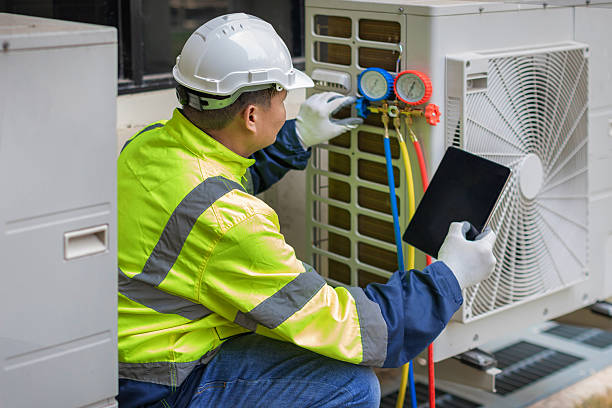Professional Hvac technician working in West Point, NY